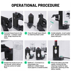 Tattoo Needle Cleaner Auto Sensor Needle Washer for Tattoo Pens