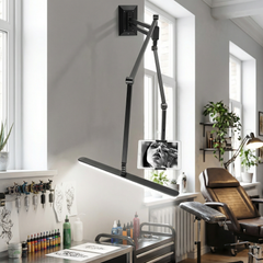 Foldable Tattoo Wall Lamp with Remote Control & Adjustable Arms