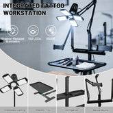 Black Tattoo Multi-Functional Workbench 4-Leaf Light 360° Holder