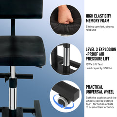 4th generation upgraded hydraulic tattoo chair