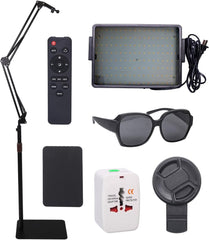 Tattoo Work Light Kit Anti-Reflection Lamp with CPL Phone Polarizer
