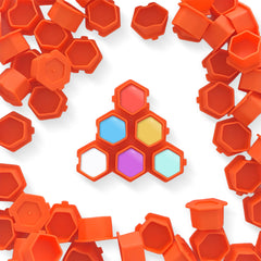 Tattoo Ink Caps Disposable Silicone Pigment Cup 200Pcs/Set