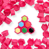 Tattoo Silicone Ink Caps 200PCS Disposable Pigment Cups 5 Colors
