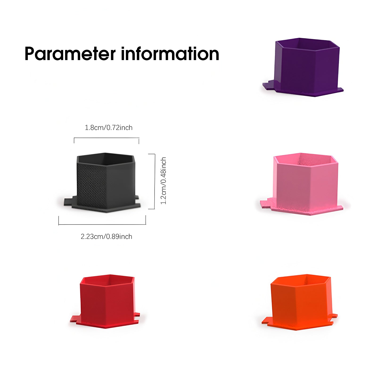 Tattoo Ink Caps Disposable Silicone Pigment Cup 200Pcs/Set