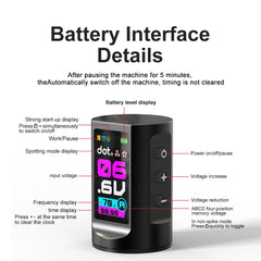 Tattoo Pen All-in-One Machine with Adjustable Stroke Wireless Tattoo Professional Line Cutting and Shading Equipment