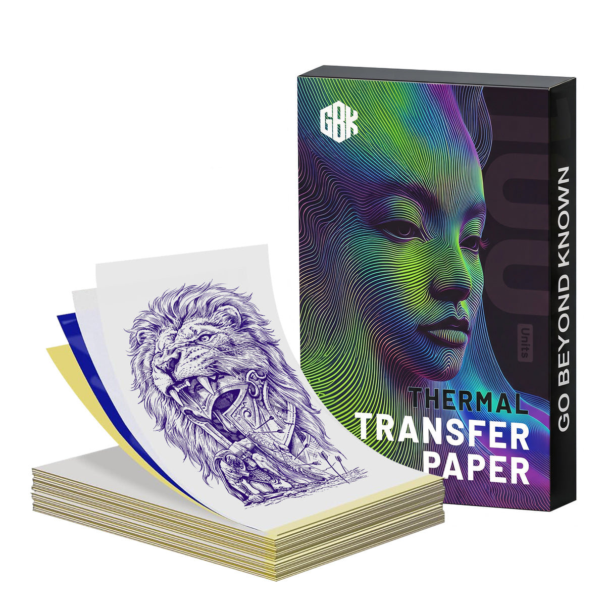 GBK Premium Tattoo Transfer Paper A4 4-Layer Stencil Sheets