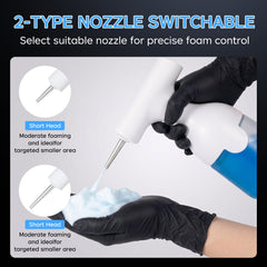 Tattoo Foam Sprayer Fast Foaming Dual Nozzle Long Battery Life